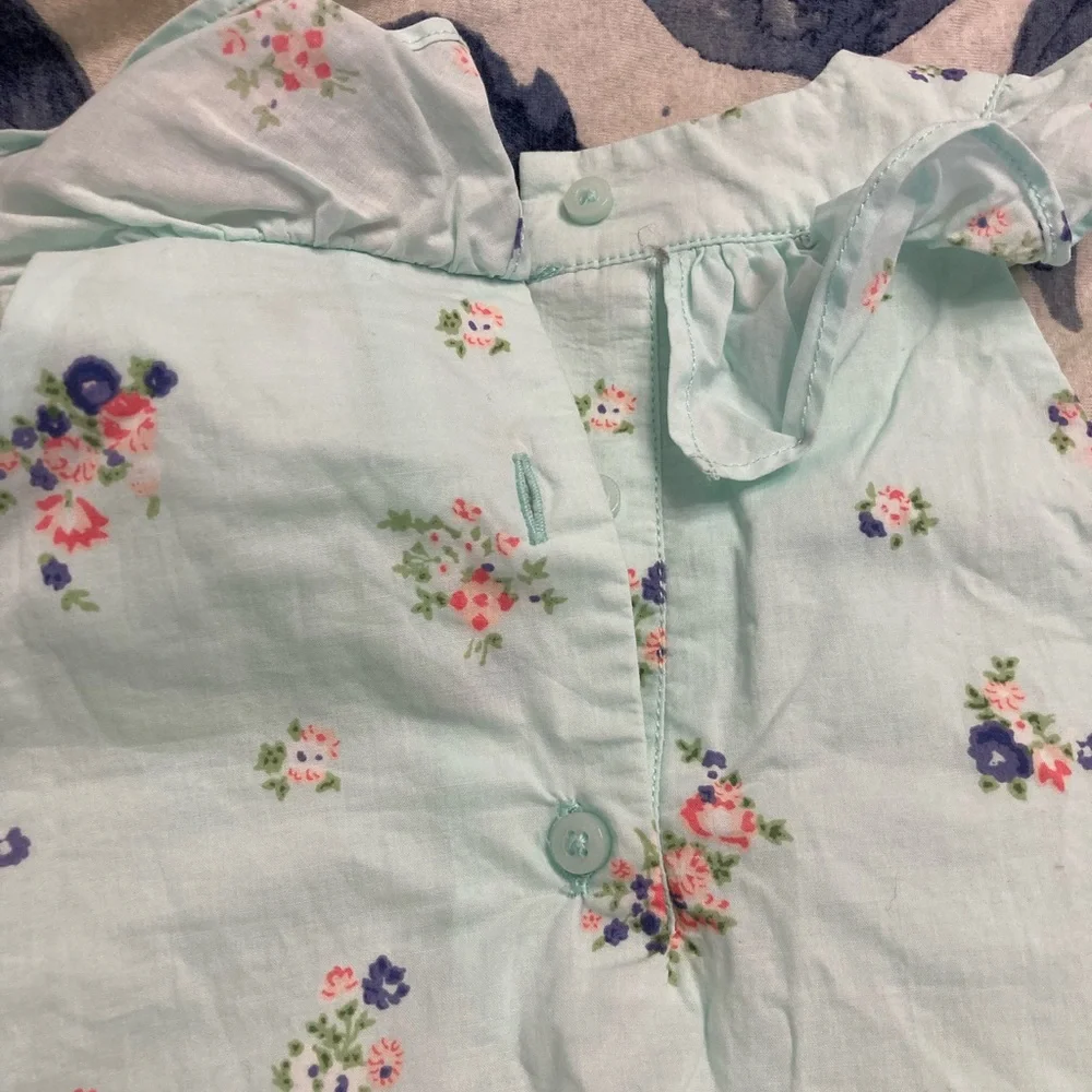Mint Green Janie and Jack babydoll set with bloomers - Picture 6 of 6